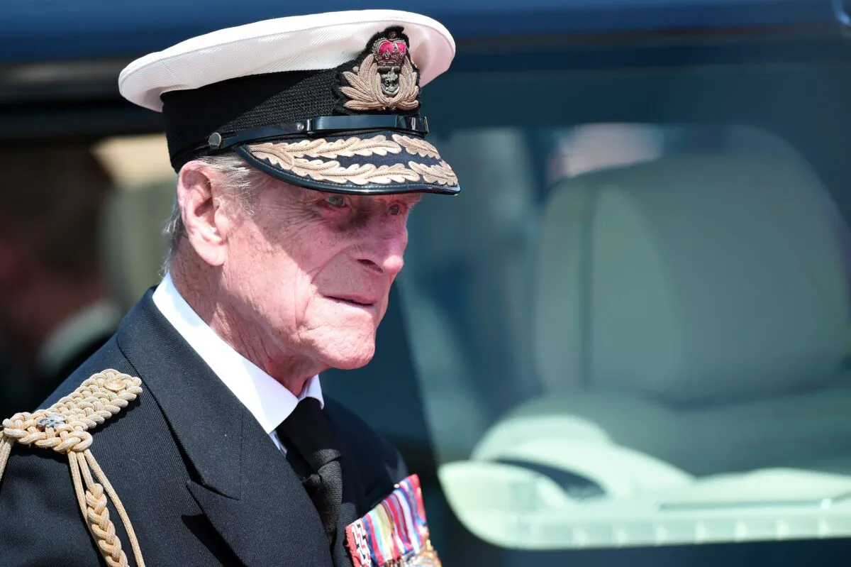 Britain's Prince Philip arrives to attend the international D-Day commemoration ceremony on the beach of Ouistreham, Normandy, on June 6, 2014. (Damien Meyer/AFP via Getty Images)