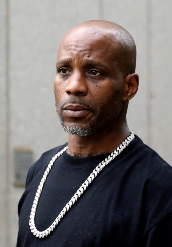 Rapper DMX exits the U.S. Federal Court in Manhattan