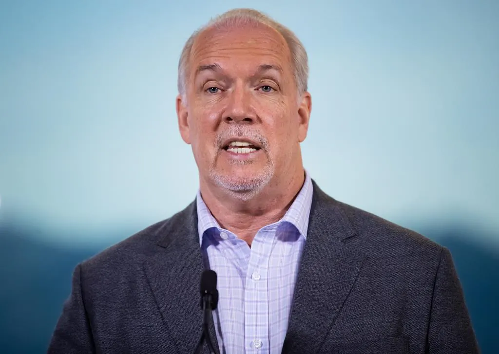 BC Premier John Horgan. (The Canadian Press)