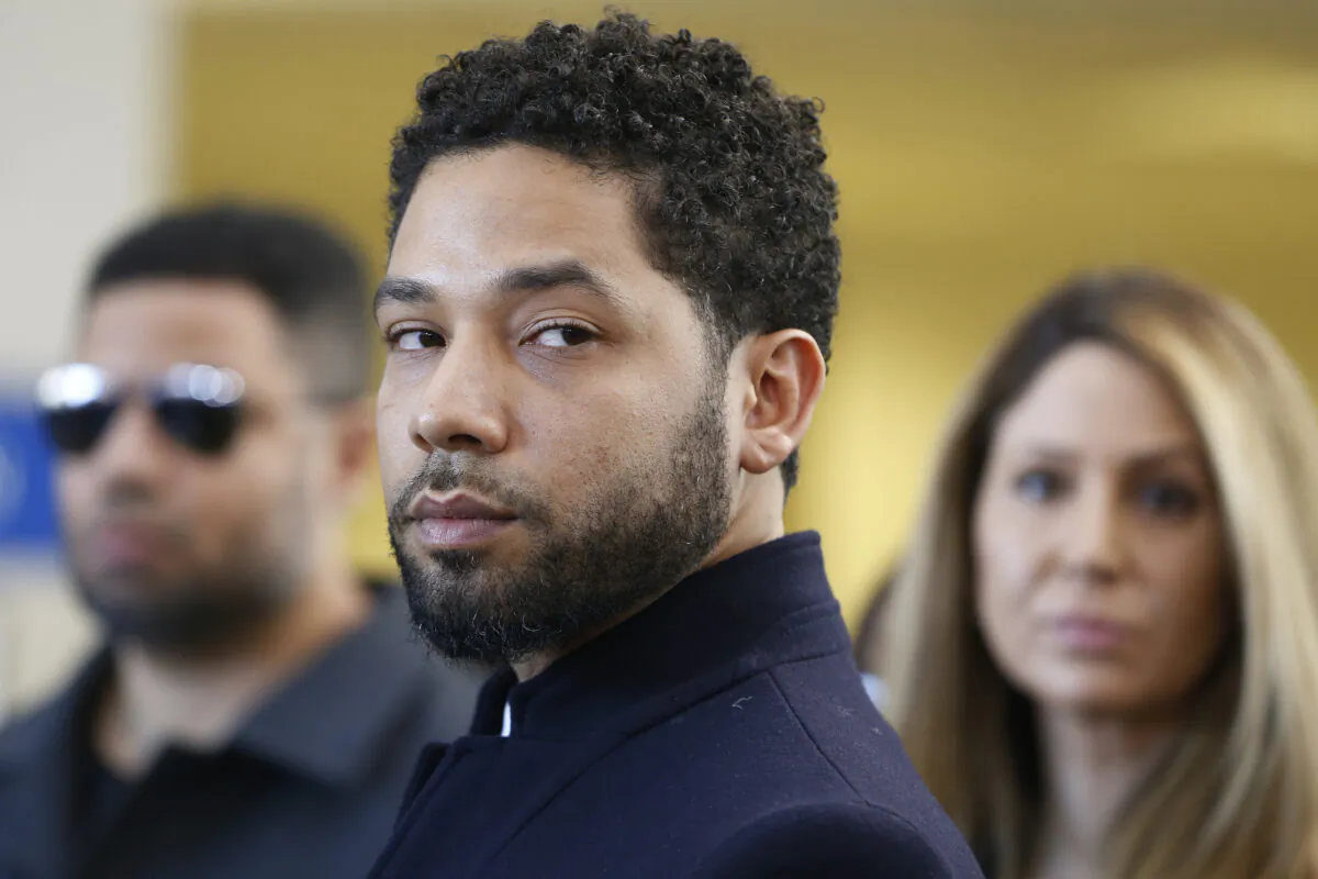 Actor Jussie Smollett after his court appearance at Leighton Courthouse in Chicago, Ill., on March 26, 2019. (Nuccio DiNuzzo/Getty Images)