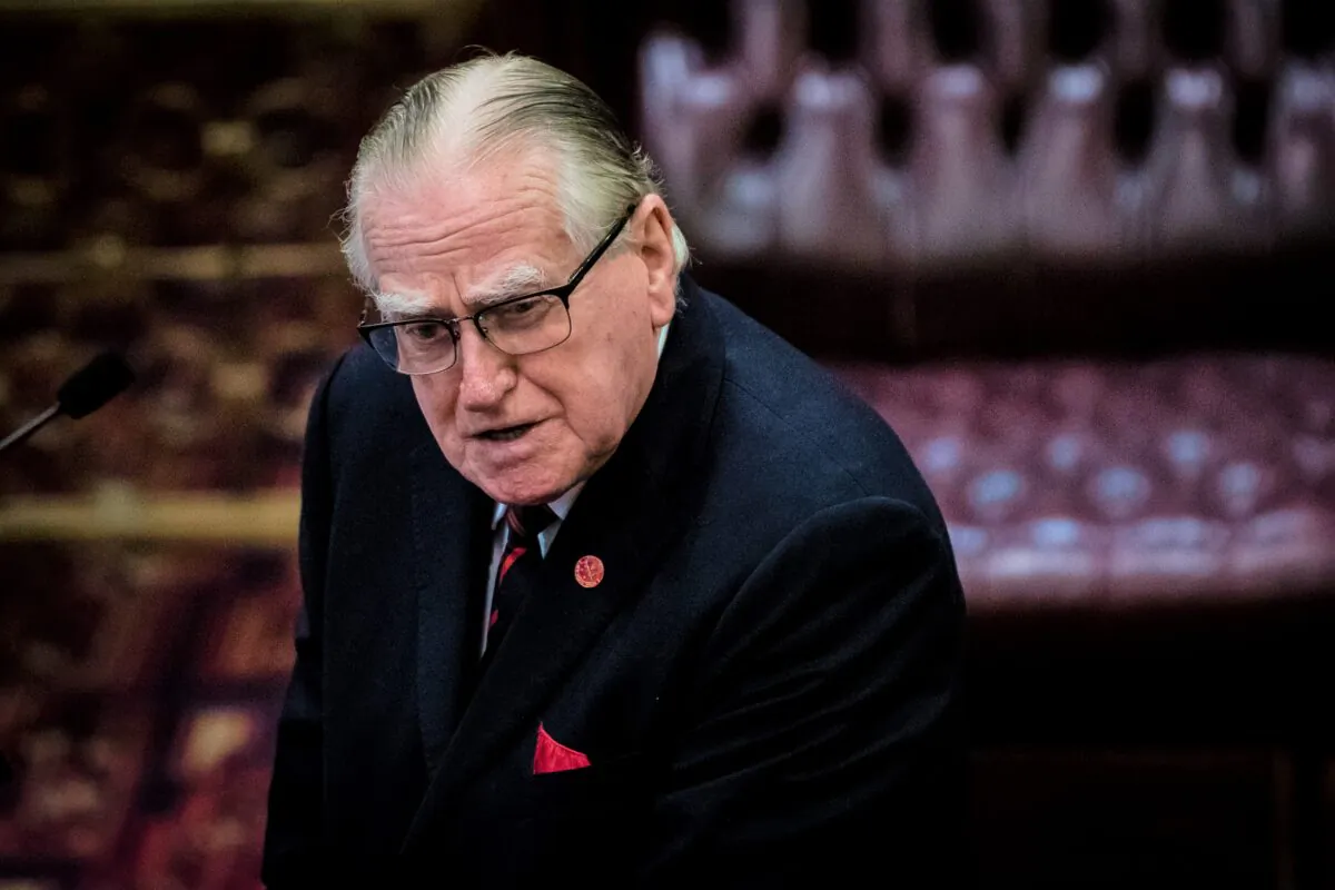 Reverend Fred Nile speaks in the Legislative Council of the New South Wales Parliament House on August 20, 2019 in Sydney, Australia. (Brook Mitchell/Getty Images)