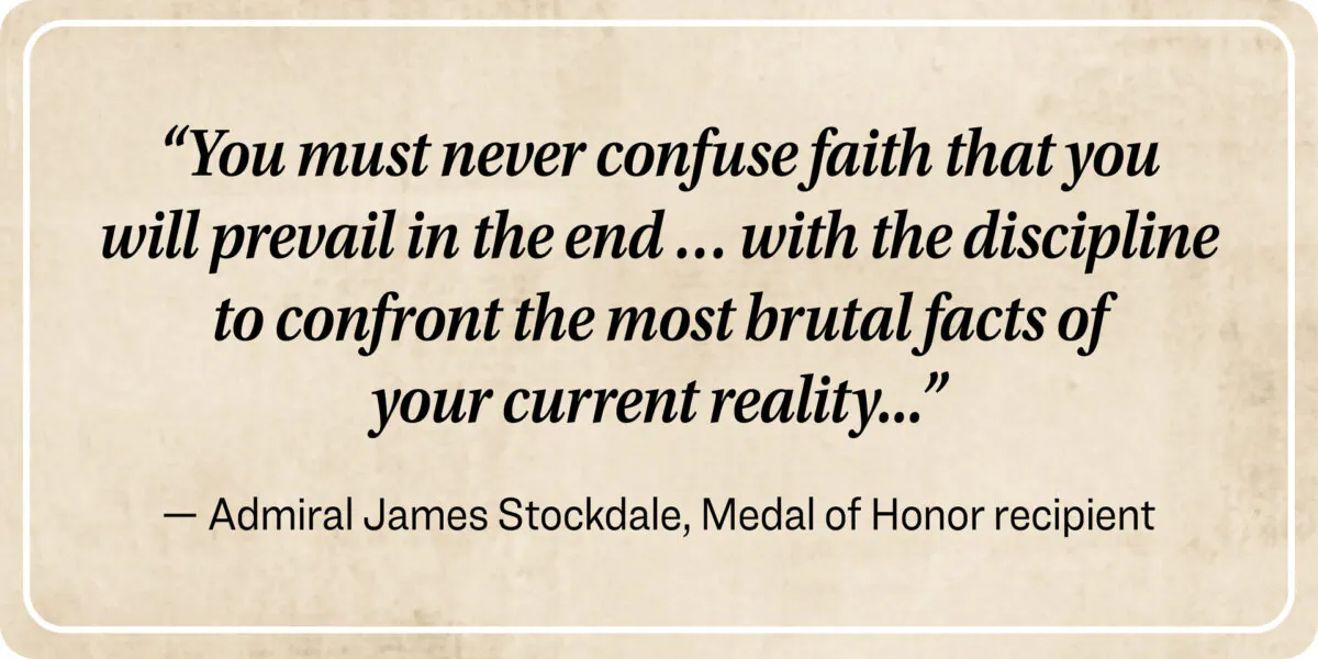 The Story of a Vietnam War Veteran: The Stockdale Paradox