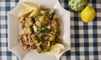 Wine-Braised Artichokes With Jamón Serrano