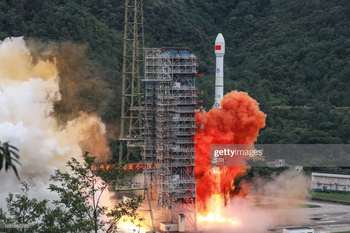 A Long March 3B rocket carrying the Beidou-3GEO3 satellite lifts off from the Xichang Satellite Launch Center in Xichang, in China's southwestern Sichuan Province, on June 23, 2020. - China on June 23 launched the final satellite in its homegrown geolocation system designed to rival the U.S. GPS network, marking a major step in its race for market share in the lucrative sector. (STR/AFP via Getty Images)