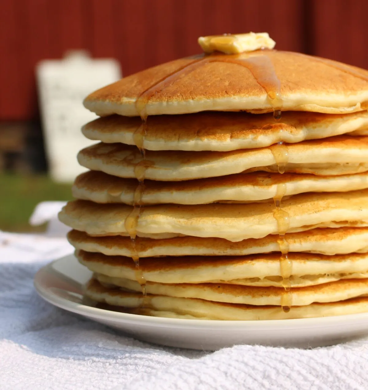 Old-fashioned buttermilk pancakes from "Pancakes Make People Happy."(Photo from "Pancakes Make People Happy," published by Hatherleigh Press)
