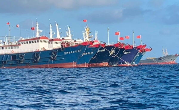 Chinese vessels at South China Sea