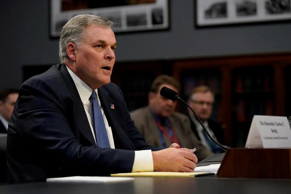Internal Revenue Service Commissioner Charles Rettig testifies on his agency's budget before a House Appropriations Subcommittee hearing on Capitol Hill in Washington, U.S., April 9, 2019.  (Aaron P. Bernstein/Reuters File Photo)