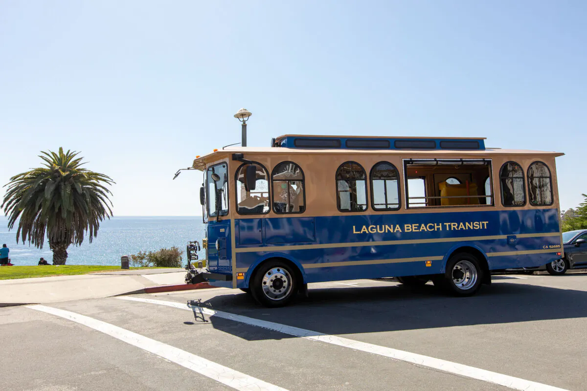 Laguna Beach's free trolley service resumes operations in June. (Courtesy of Visit Laguna Beach)