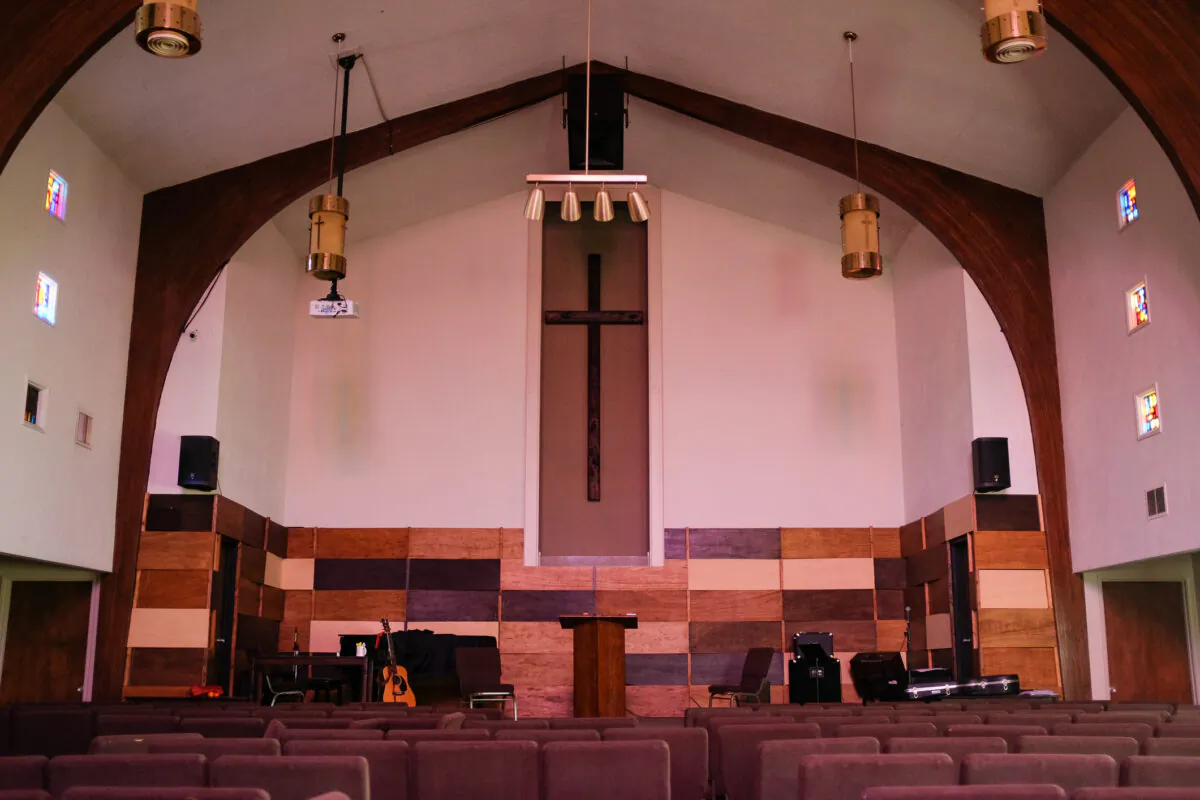 Del Rey Church, in Playa Del Rey, Calif., on Feb. 15, 2021. (John Fredricks/The Epoch Times)