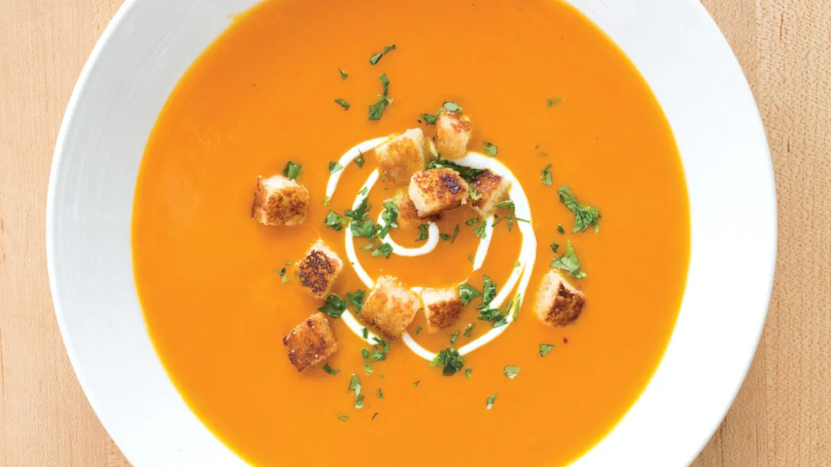 This simple soup is sweet, creamy, and a little bit spicy. (Marie Piraino)