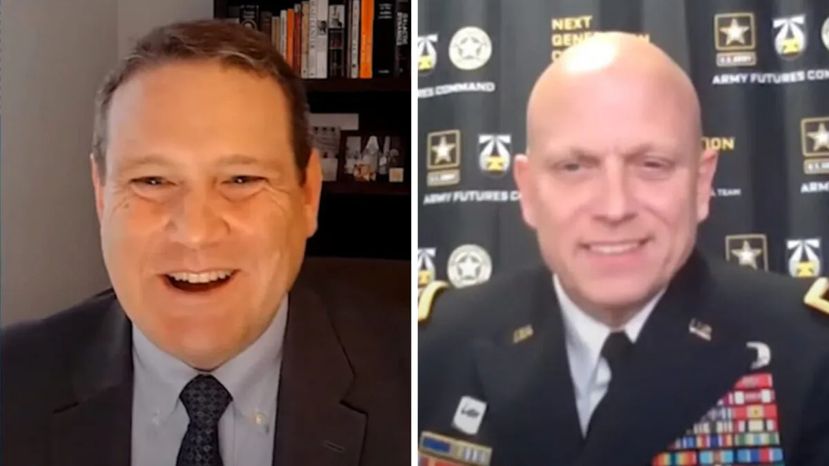 U.S. Army MG Richard Coffman (Right) was speaking at the webinar held by the Center for Strategic and International Studies (CSIS) on March 10, 2021. (Screenshot of the webinar)