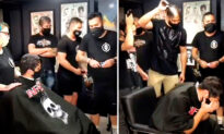 Video Shows Cancer Patient’s Reaction at Barber Shop When Staff Unexpectedly Shave Their Heads