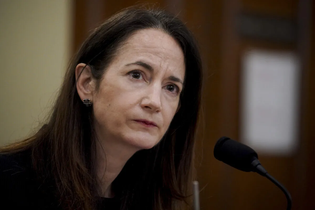 Avril Haines, director of national intelligence, listens during a House Intelligence Committee hearing in Washington on April 15, 2021. (Al Drago/Pool/Getty Images)