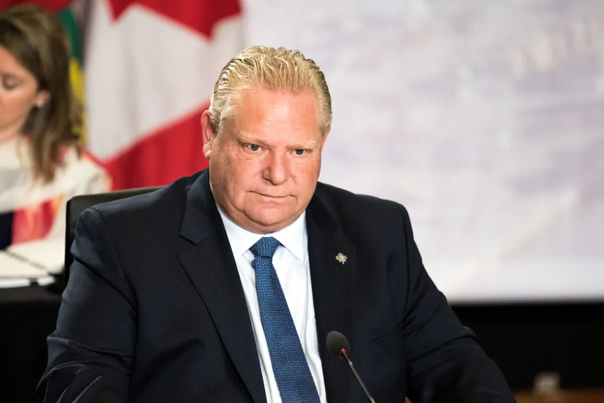 Ontario Premier Doug Ford attends a meeting of the premiers in Montreal on Dec. 7, 2018. (Martin Ouellet-Diotte/AFP via Getty Images)