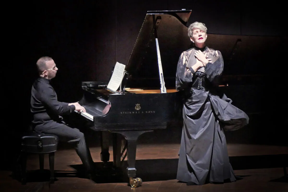 Mezzo-soprano Joyce DiDonato, accompanied by Yannick Nézet Seguin, singing Schubert’s "Winterreise." ((Warner Classics)