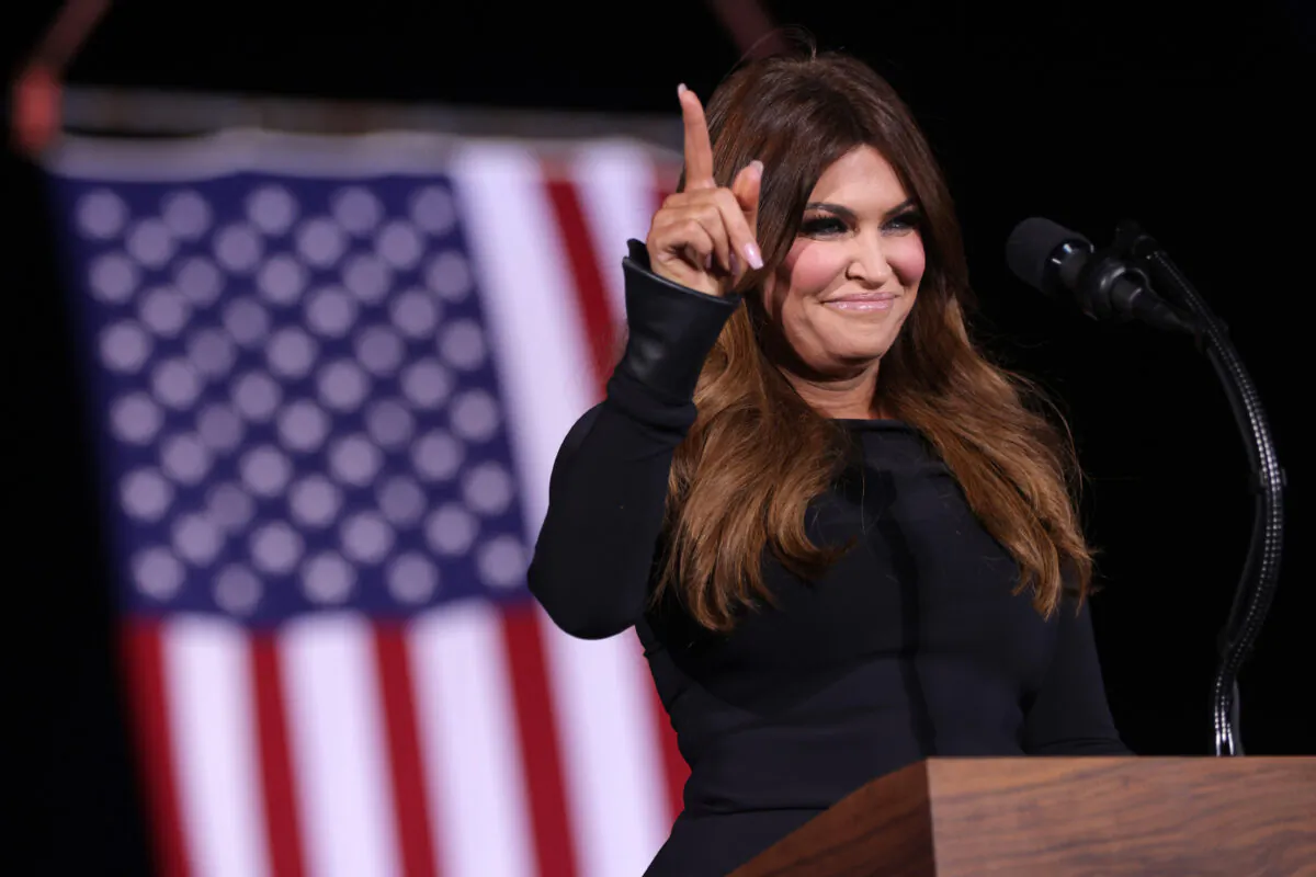 Kimberly Guilfoyle speaks during a Republican National Committee Victory Rally at Dalton Regional Airport in Dalton, Ga., on Jan. 4, 2021. (Alex Wong/Getty Images)