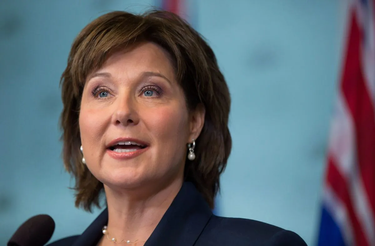 Former B.C. premier Christy Clark in a file photo. (The Canadian Press/Darryl Dyck)