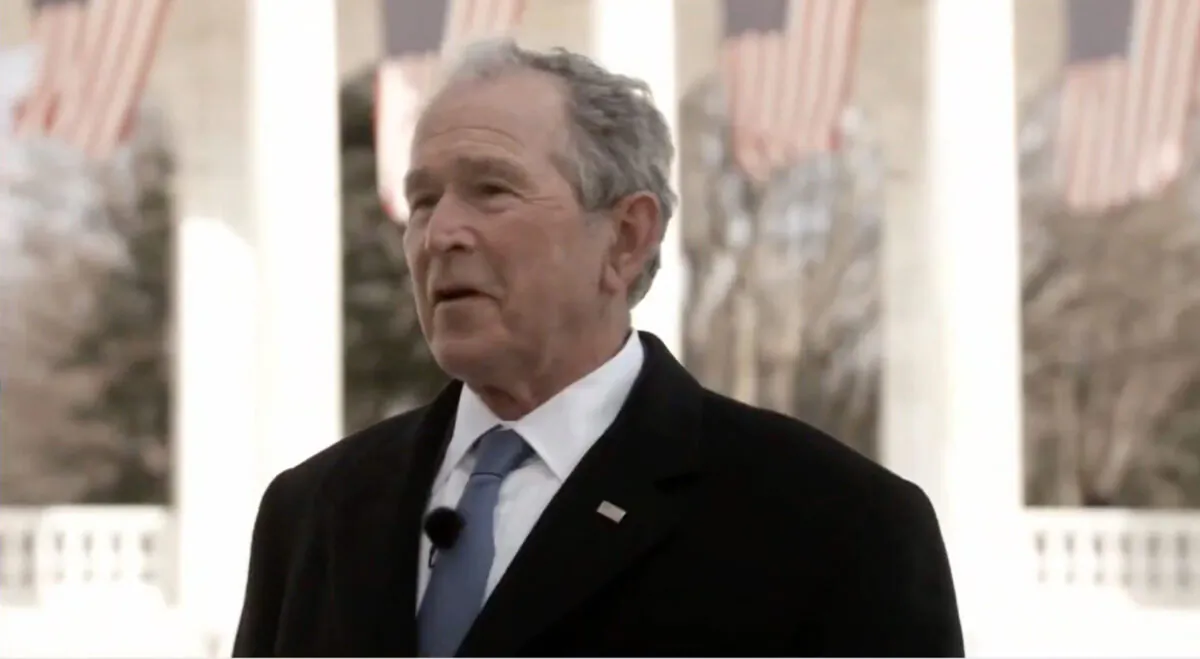Former President George W. Bush speaks during the Celebrating America Primetime Special on Jan. 20, 2021. (Handout/Biden Inaugural Committee via Getty Images)