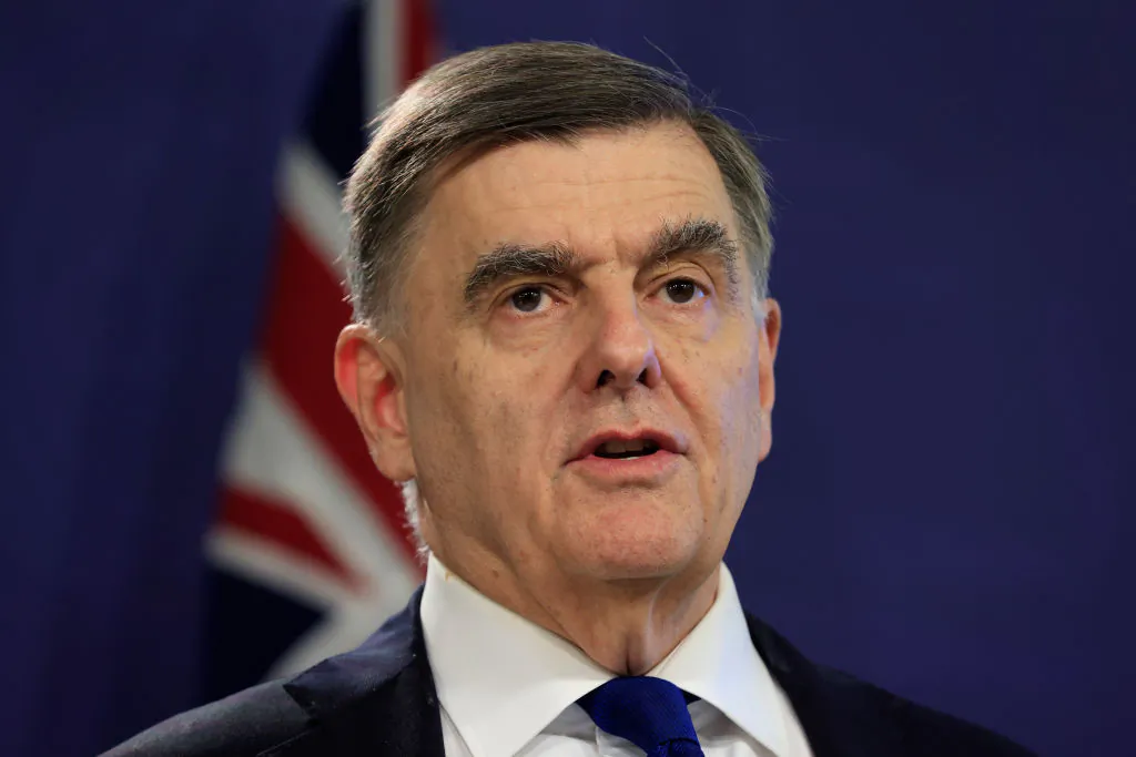 Dr. Brendan Murphy, Secretary of the Department of Health, speaks during a press conference on March 05, 2021 in Sydney, Australia.(Mark Evans/Getty Images)