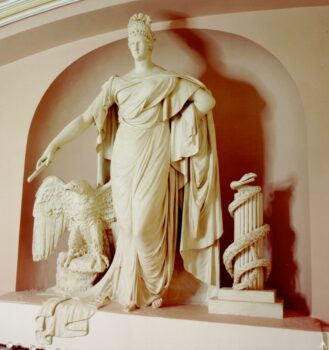 Sculpture of Liberty and the Eagle in Statuary Hall of the U.S. Capitol. (Architect of the Capitol)