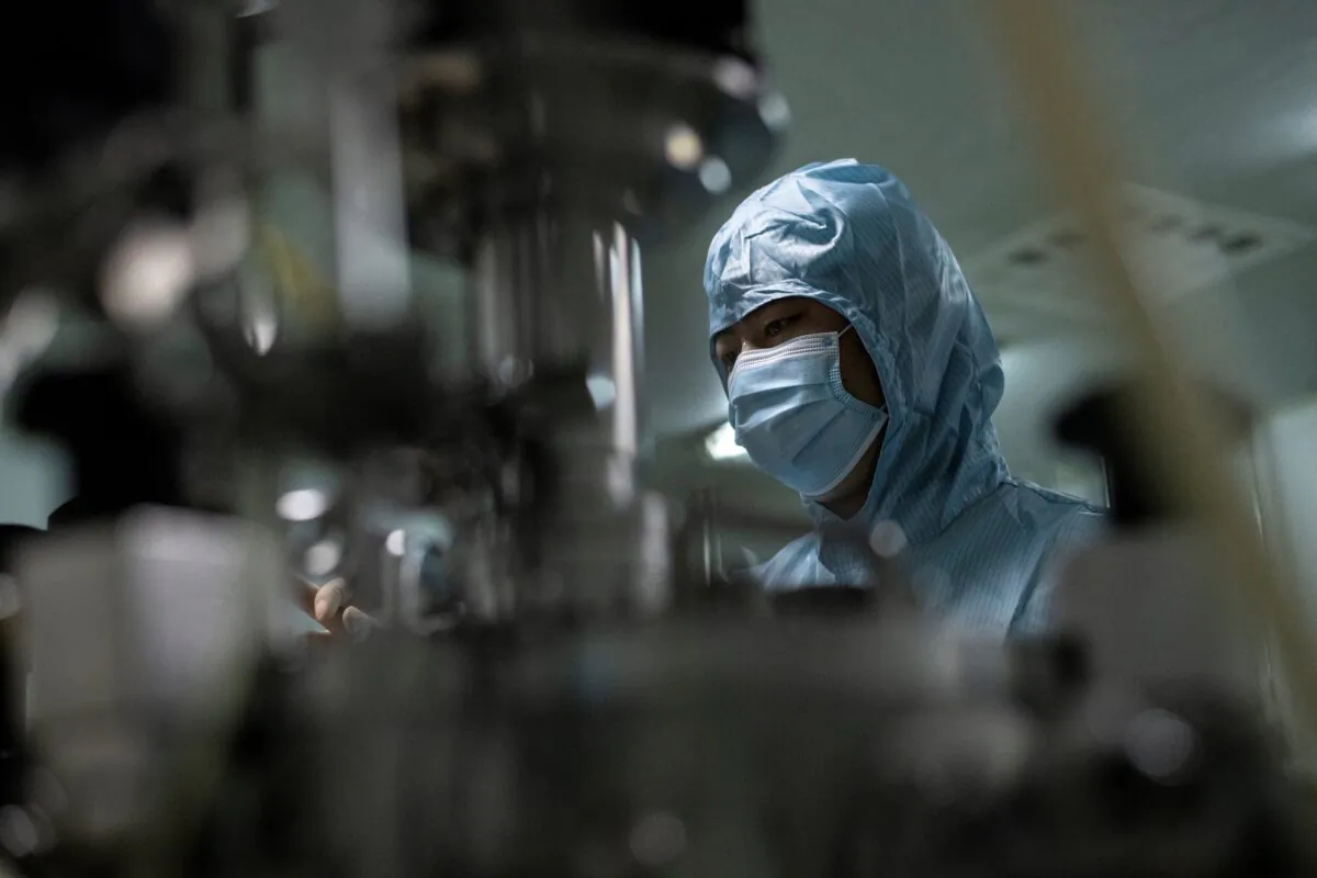 A researcher works in a Chinese biopharma lab in Shenyang, in China's Liaoning Province, on June 10, 2020. (Noel Celis/AFP via Getty Images)