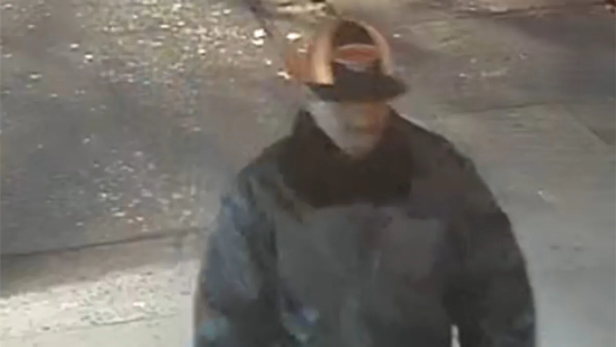 The suspect of an attack of an elderly Asian male is seen on surveillance footage in New York City, N.Y., on April 23, 2020. (NYPD)