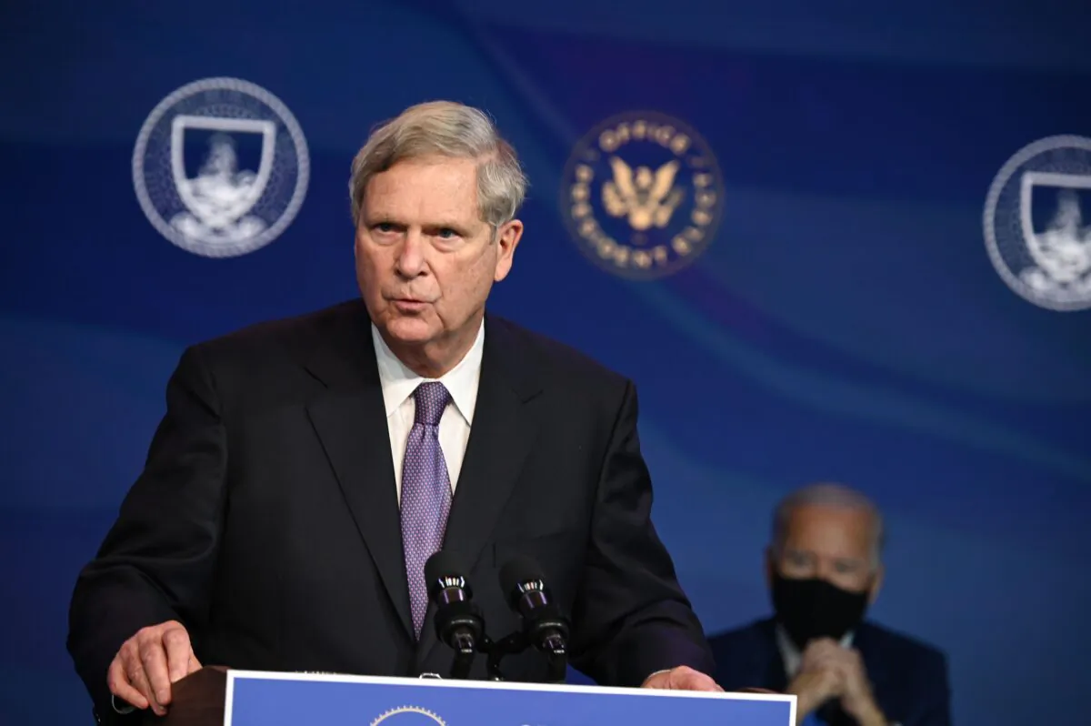 Tom Vilsack speaks after being nominated to be agriculture secretary by President-elect Joe Biden, in Wilmington, Del., on Dec. 11, 2020. (JIM WATSON/AFP)