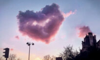 Photographer Snaps Pink Cloud Perfectly Shaped Like a Heart in Sky Over Paris
