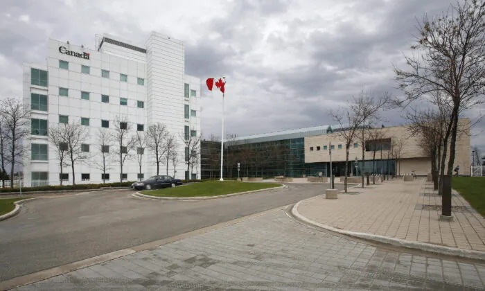 The National Microbiology Laboratory in Winnipeg in a file photo. (John Woods/The Canadian Press)