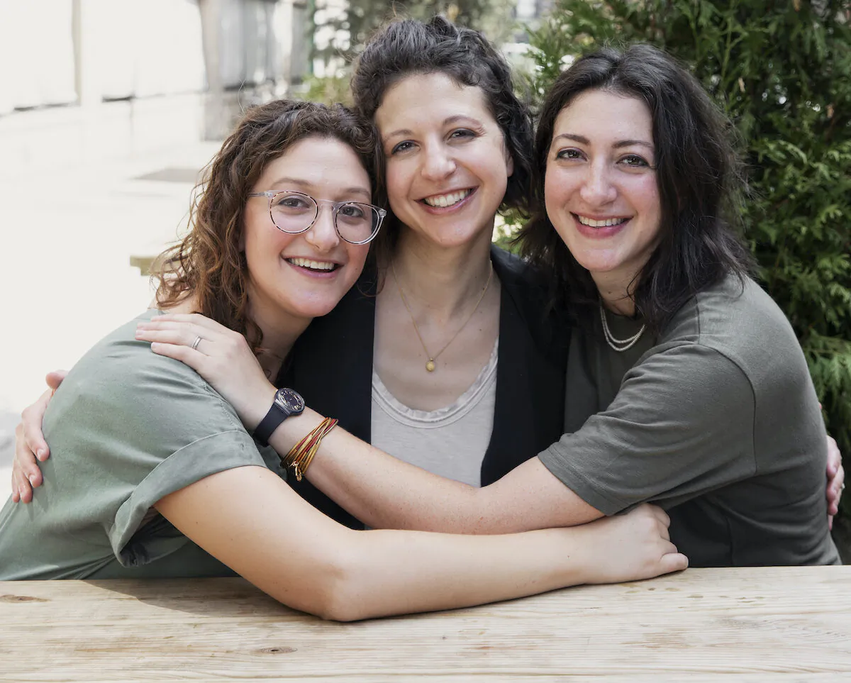 (From L to R) The Soom sisters: Jackie, Shelby, and Amy Zitelman, co-founders of Soom Foods. (Jillian Guyette)