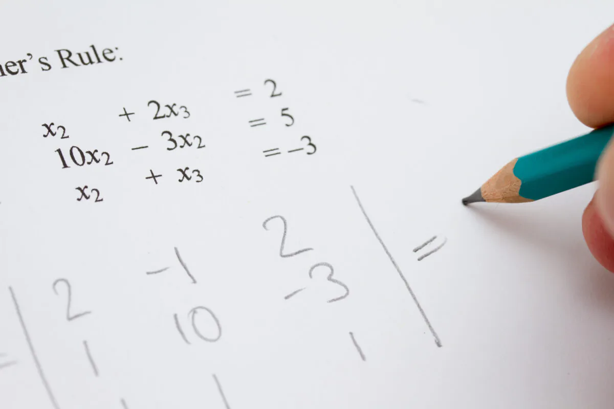 A math problem in a file photo. (Tribune Content Agency)