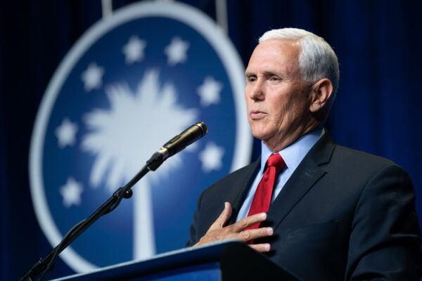 Mike Pence Delivers His First Address Since The End Of His Vice Presidency