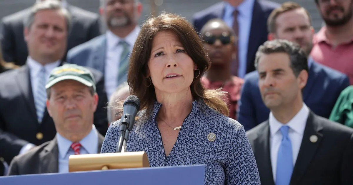 Rep. Cheri Bustos (D-Ill.) is seen in Washington on May 21, 2018. (Chip Somodevilla/Getty Images)
