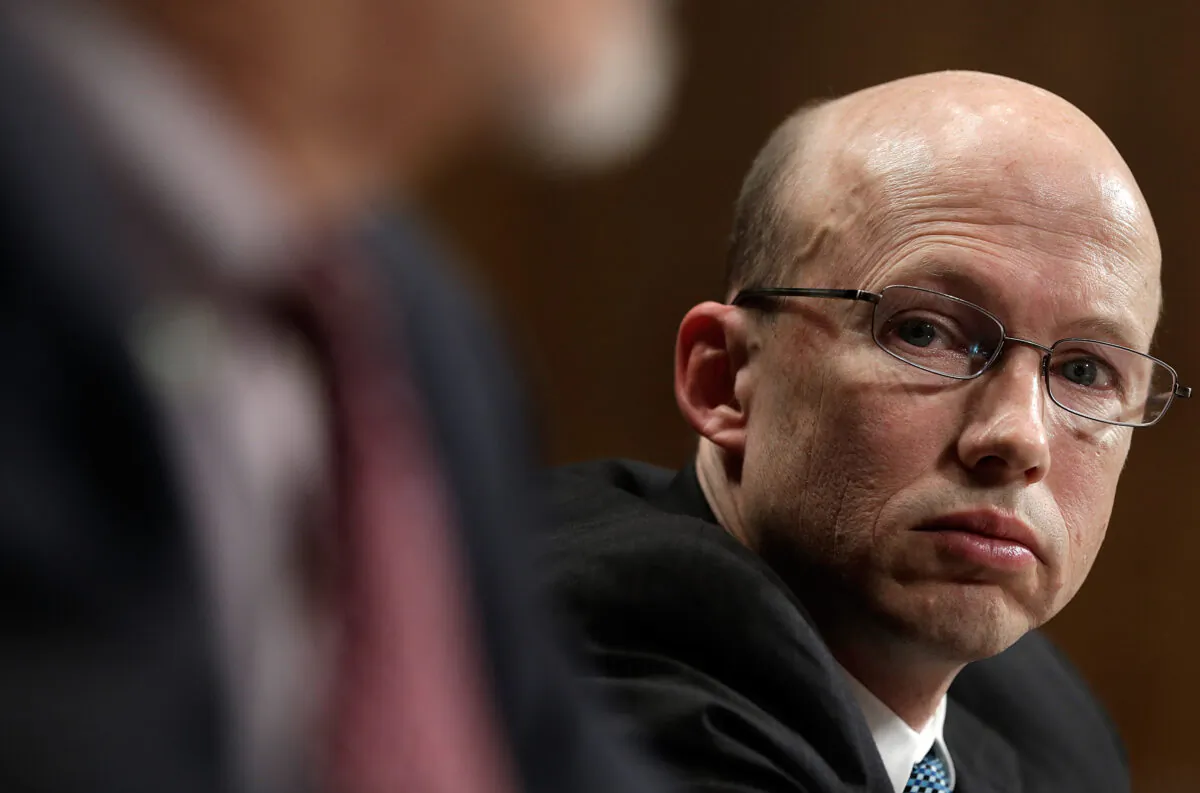 Brad Weigman, an assistant attorney general at the Department of Justice, testifies to Congress in Washington in a file photograph. (Win McNamee/Getty Images)