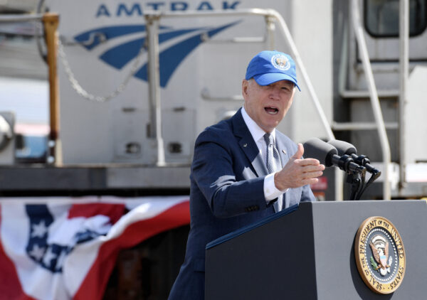 Biden at Amtrak's 50th anniversary