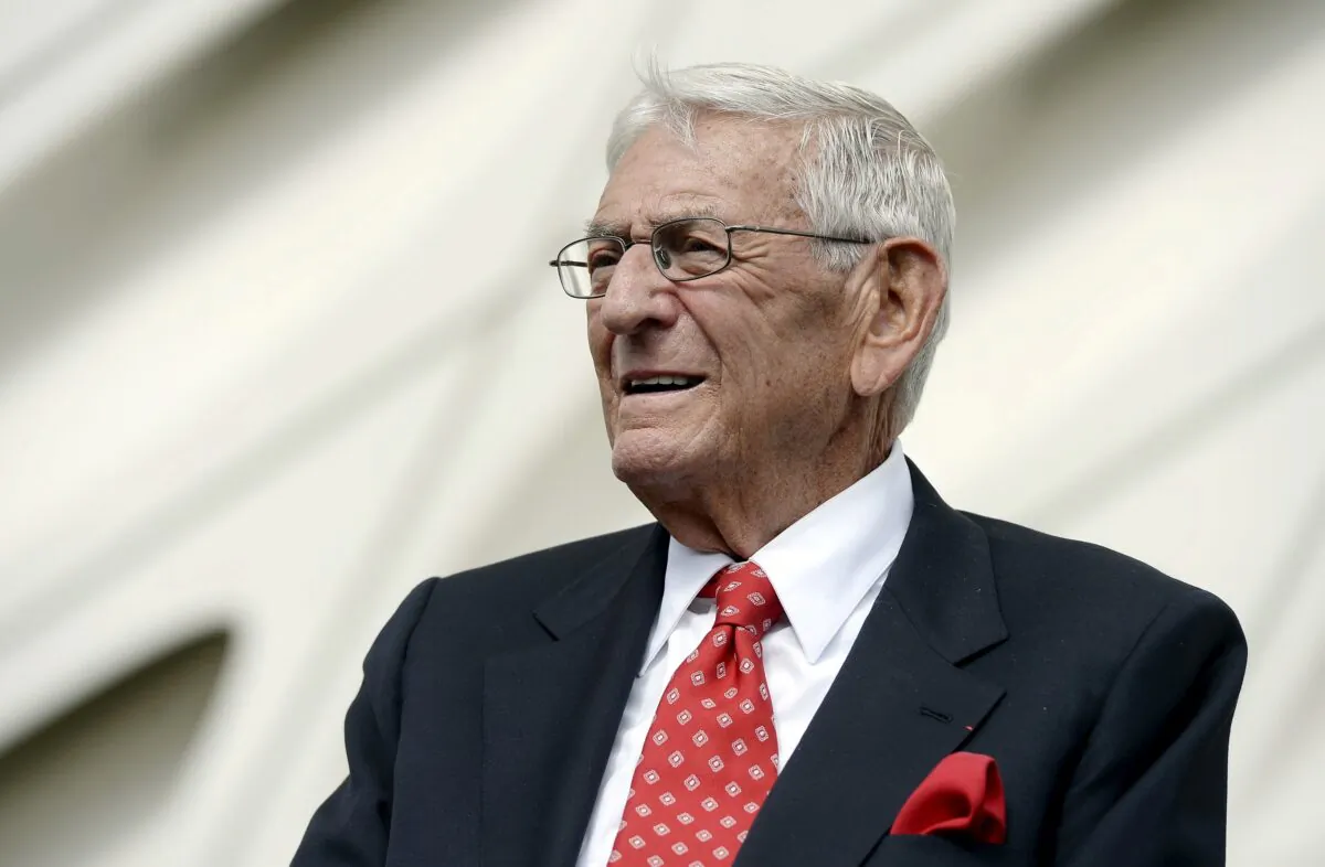 Eli Broad waits to speak during a media preview of The Broad Museum in Los Angeles, Calif., on Sept. 16, 2015. (Kevork Djansezian/Reuters)