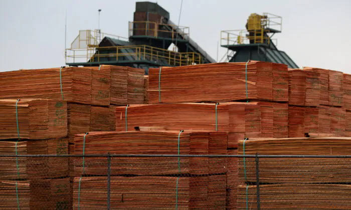 Lumber is stored at a facility in Lyons, Ore., on Nov. 29, 2020.  (Alisha Jucevic/Reuters)
