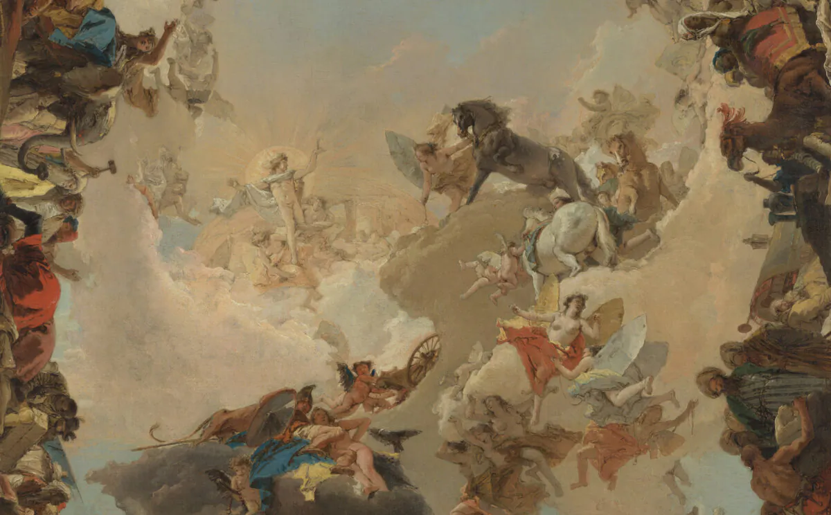 “Detail of Allegory of the Planets and Continents,” in 1752 by Giovanni Tiepolo.