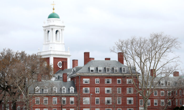 The Harvard University campus is shown in Cambridge, Mass., on March 23, 2020. (Maddie Meyer/Getty Images)