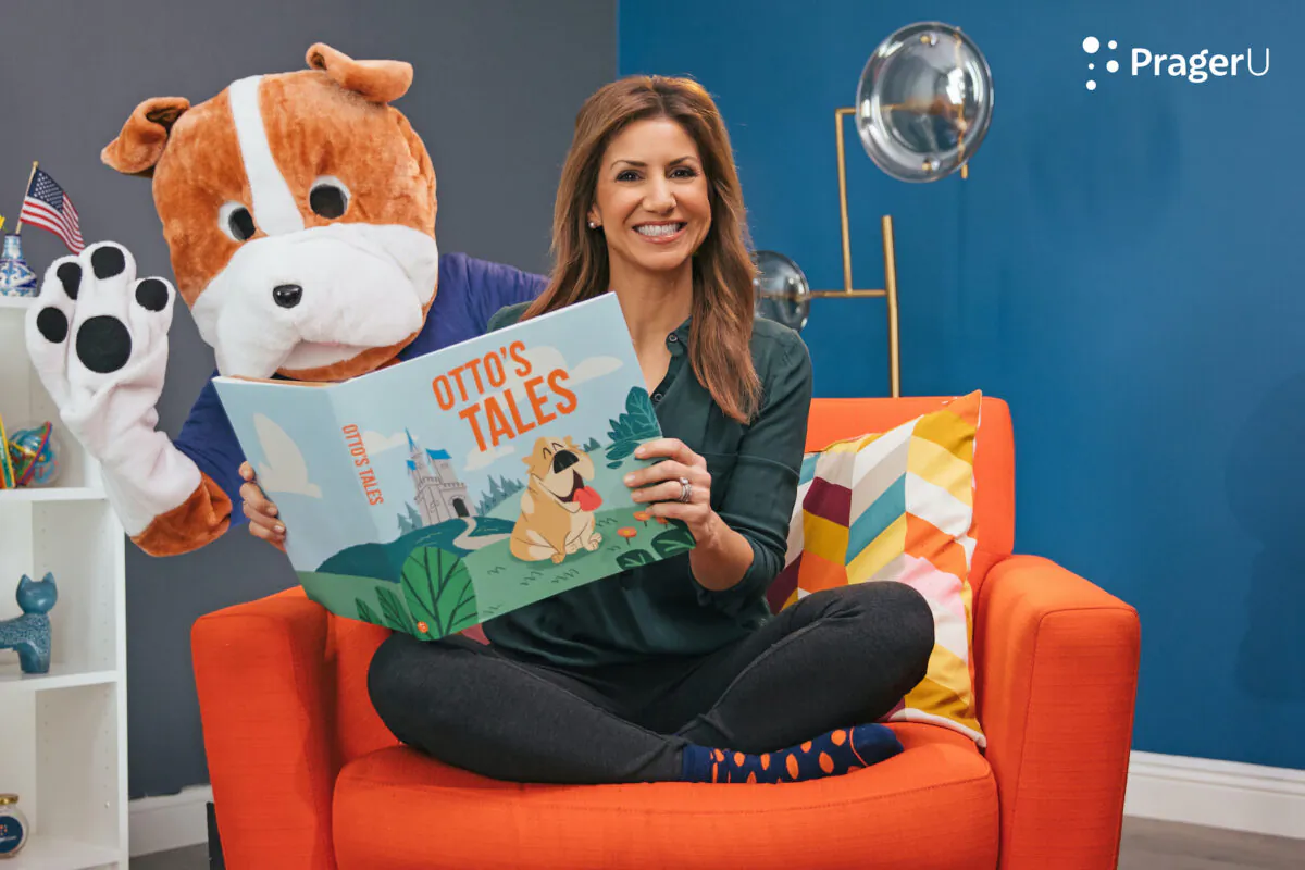 Jill Simonian presents PragerU's children story time show "Otto's Tales." (PragerU)