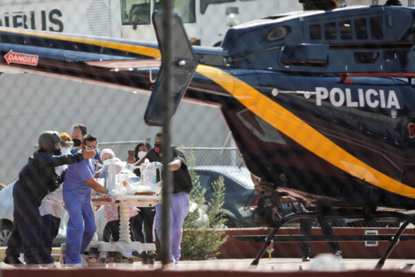 train collapsed in Mexico City