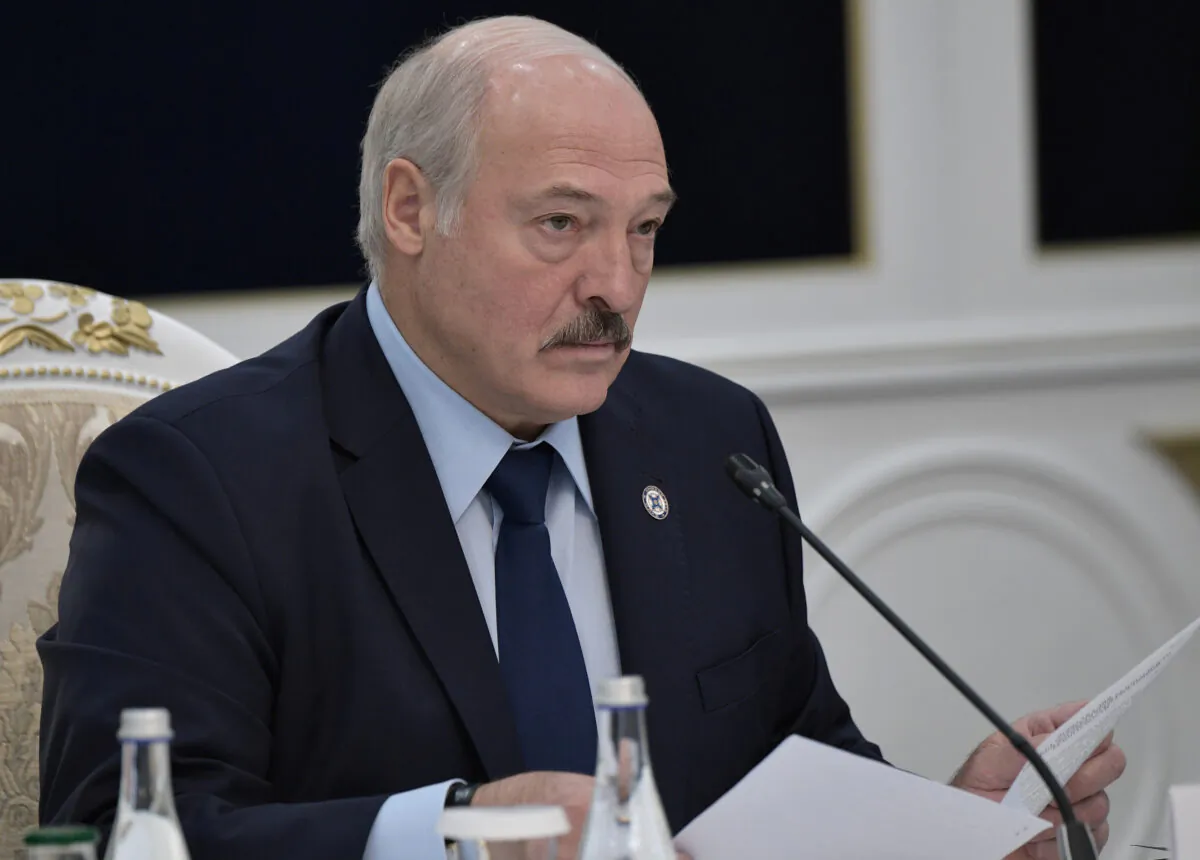 Belarusian President Alexander Lukashenko attends a session of the Council of the Collective Security Treaty Organization (CSTO) in Bishkek, Kyrgyzstan, on Nov. 28, 2019. (Sputnik/Alexei Nikolsky/Kremlin via Reuters)