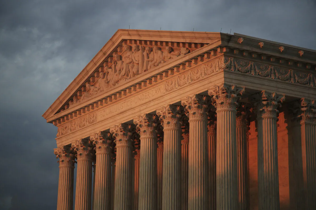 The U.S. Supreme Court is seen at sunset in Washington on Oct. 4, 2018. (Manuel Balce Ceneta/AP Photo)