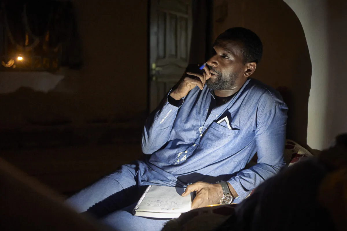 French journalist Olivier Dubois is photographed while reporting in Nioro, Mali, on Sept. 14, 2020. (Michele Cattani/AFP via Getty Images)