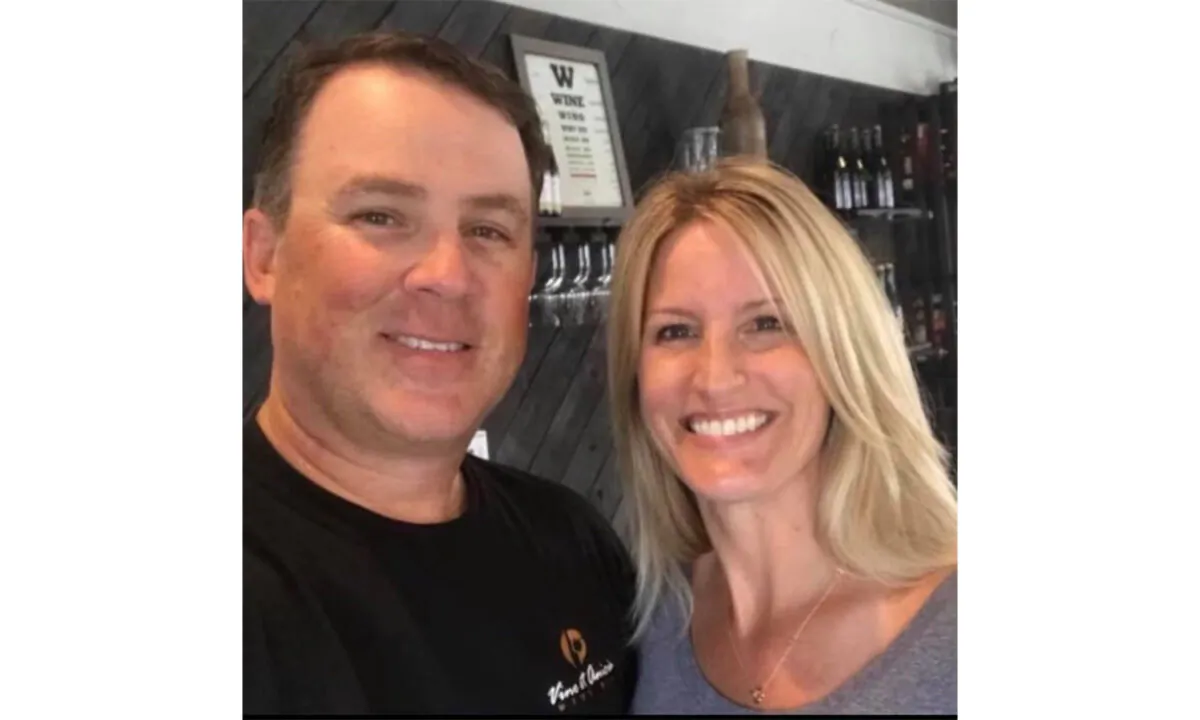 Kurt and Dawn Hixenbaugh, owners of Vino et Amicis wine bar in Orcutt, Calif. (Courtesy of Kurt Hixenbaugh)