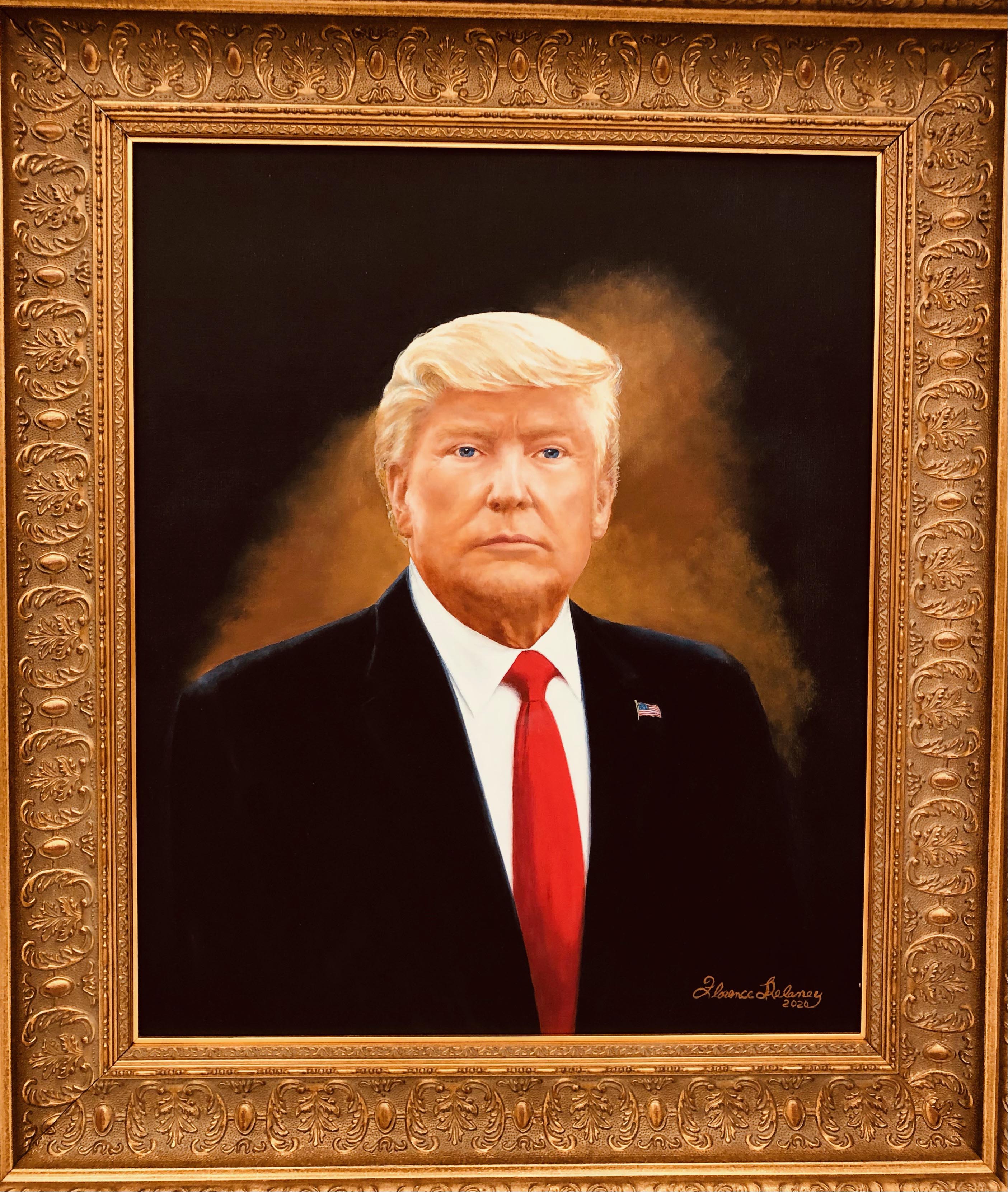 Great-Grandma Artist, 88 Years Old, Paints Portrait of Donald J Trump ...