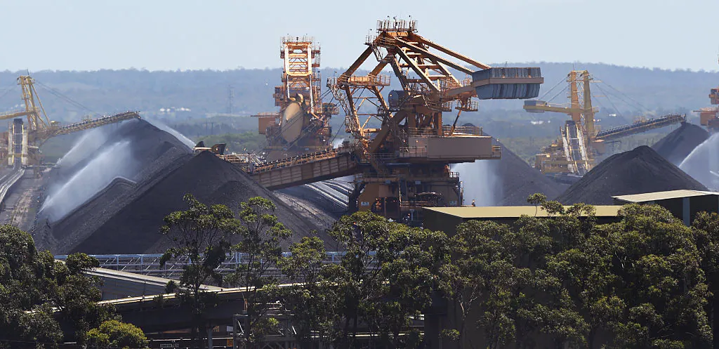 Coal operations at the Port of Newcastle in New South Wales, Australia on Nov. 18. 2015. (William West/AFP via Getty Images)