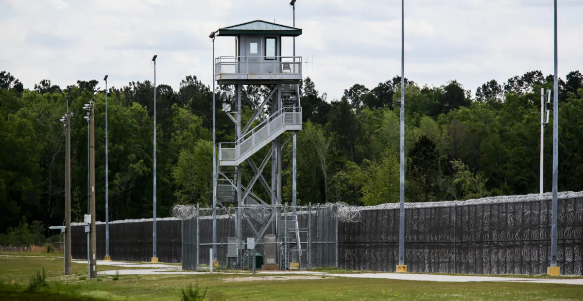 The Lee Correctional Institution in Bishopville, S.C., on April 16, 2018. (Logan Cyrus/AFP via Getty Images)