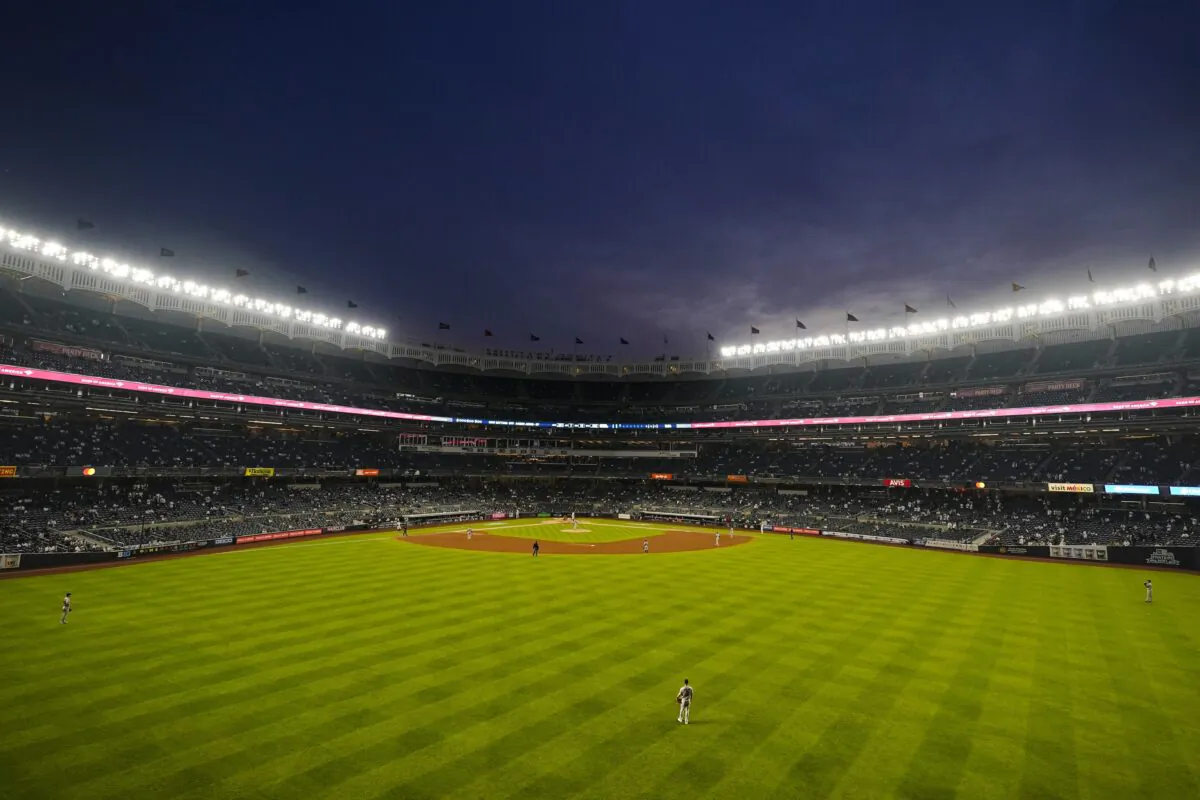 The Houston Astros play the New York Yankees during the third inning of a baseball game in New York on May 4, 2021. (Frank Franklin II/AP Photo)