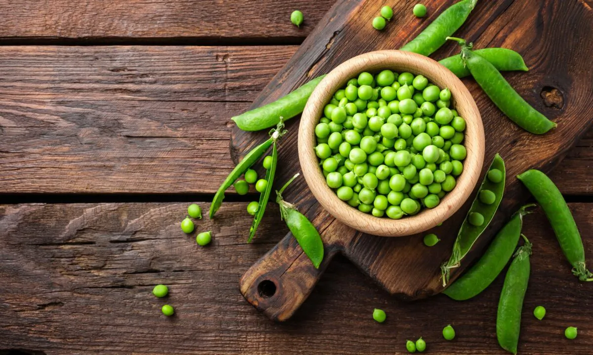 Garden peas, in season now, add bright color and sweet, delicate spring flavor to all kinds of recipes. (Sea Wave/shutterstock)